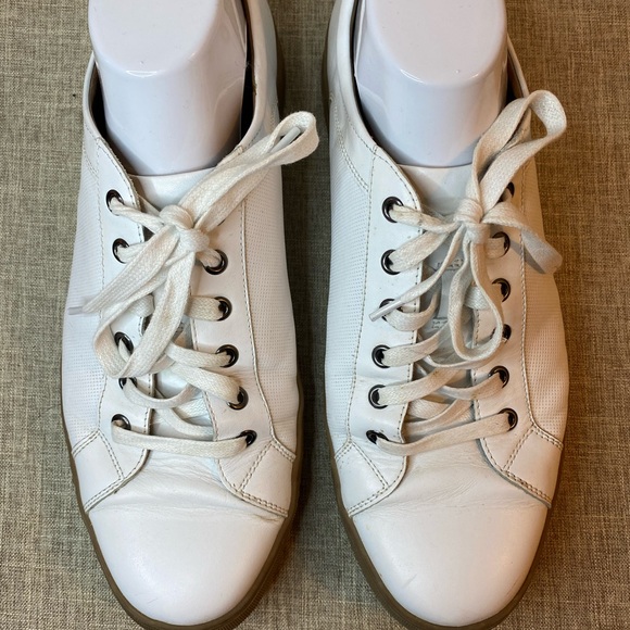 J & M White Leather Sneakers - Picture 9 of 9